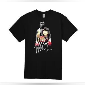 Black Graphic T-Shirt Mike Tyson
